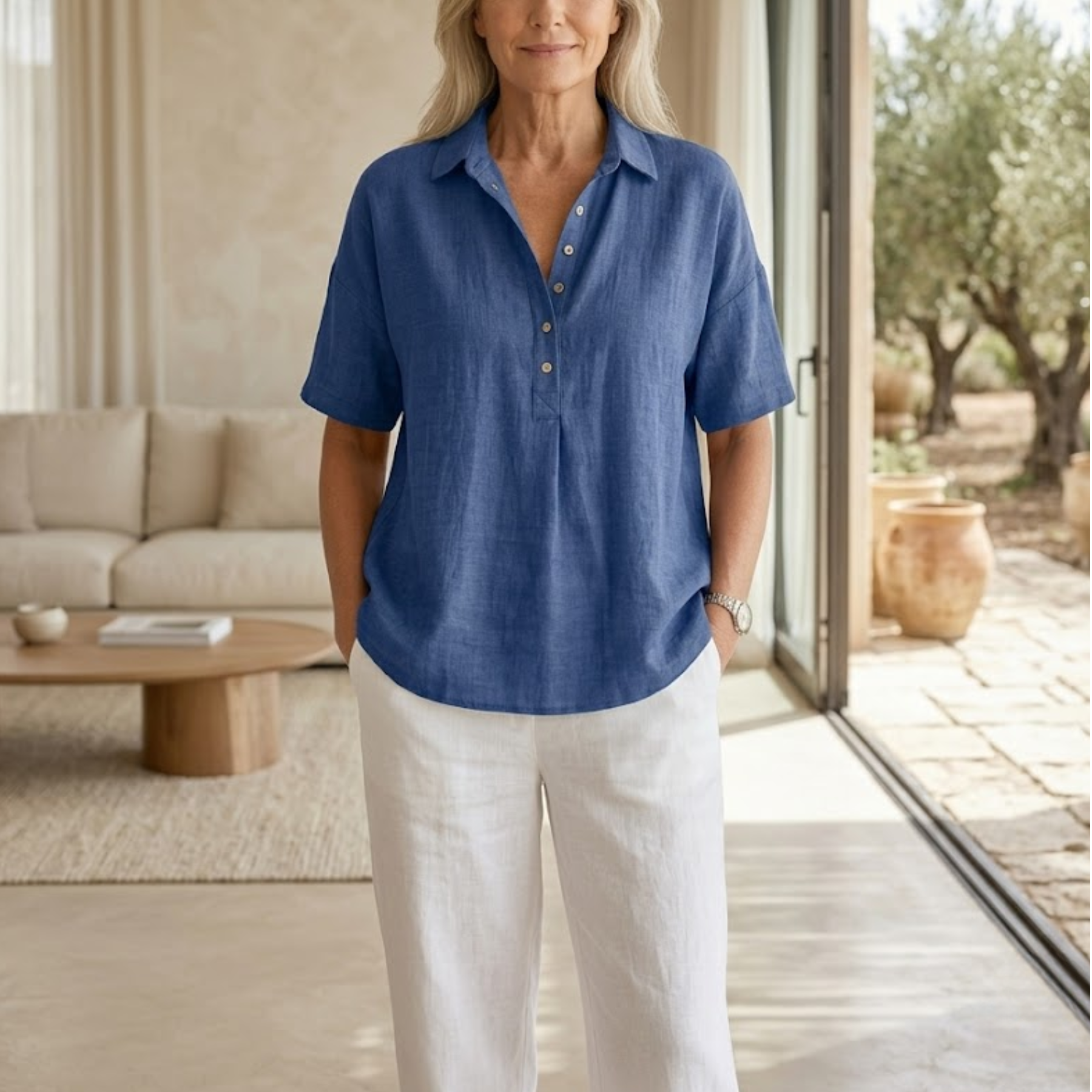Aberblouse | Chic Button Detail Blouse