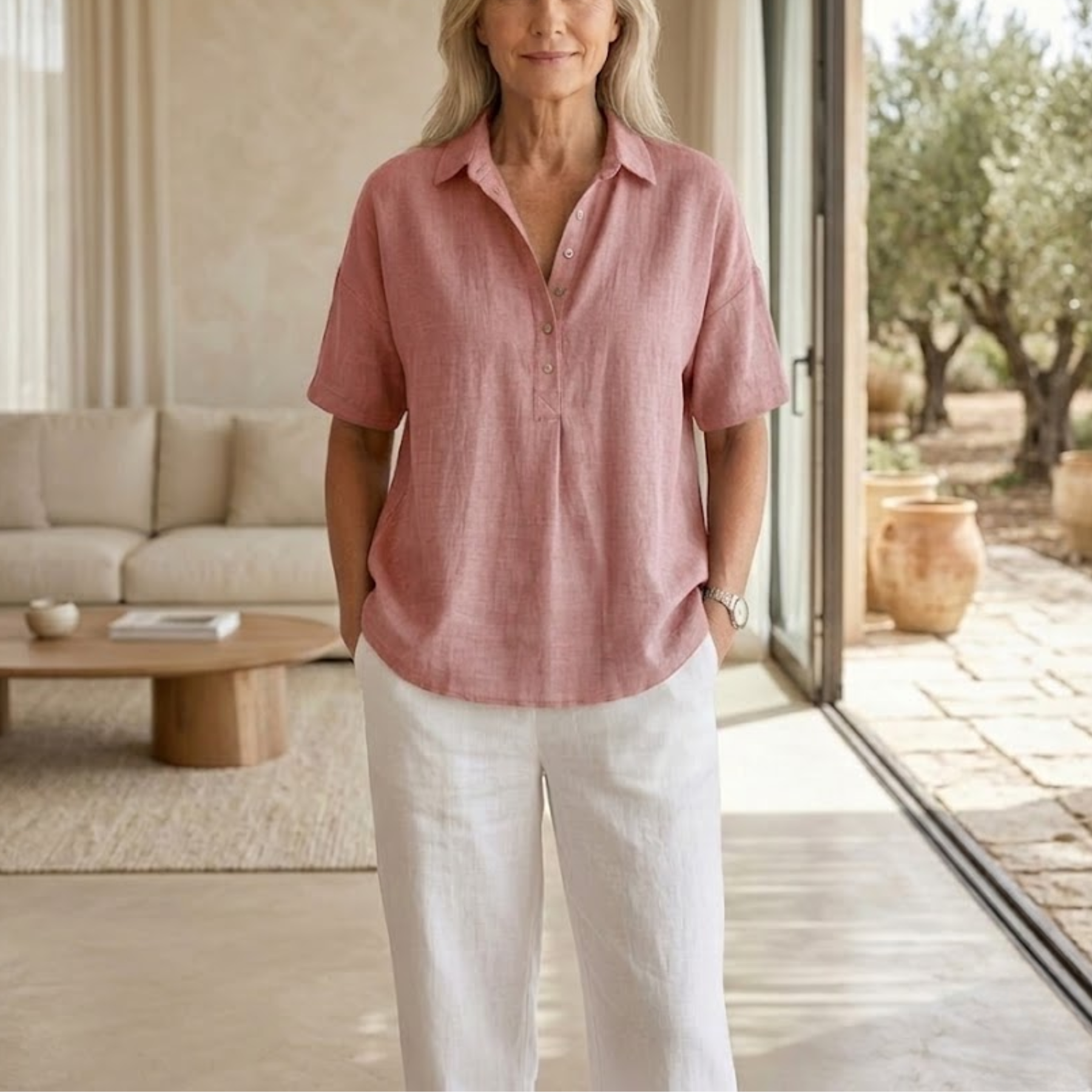Aberblouse | Chic Button Detail Blouse
