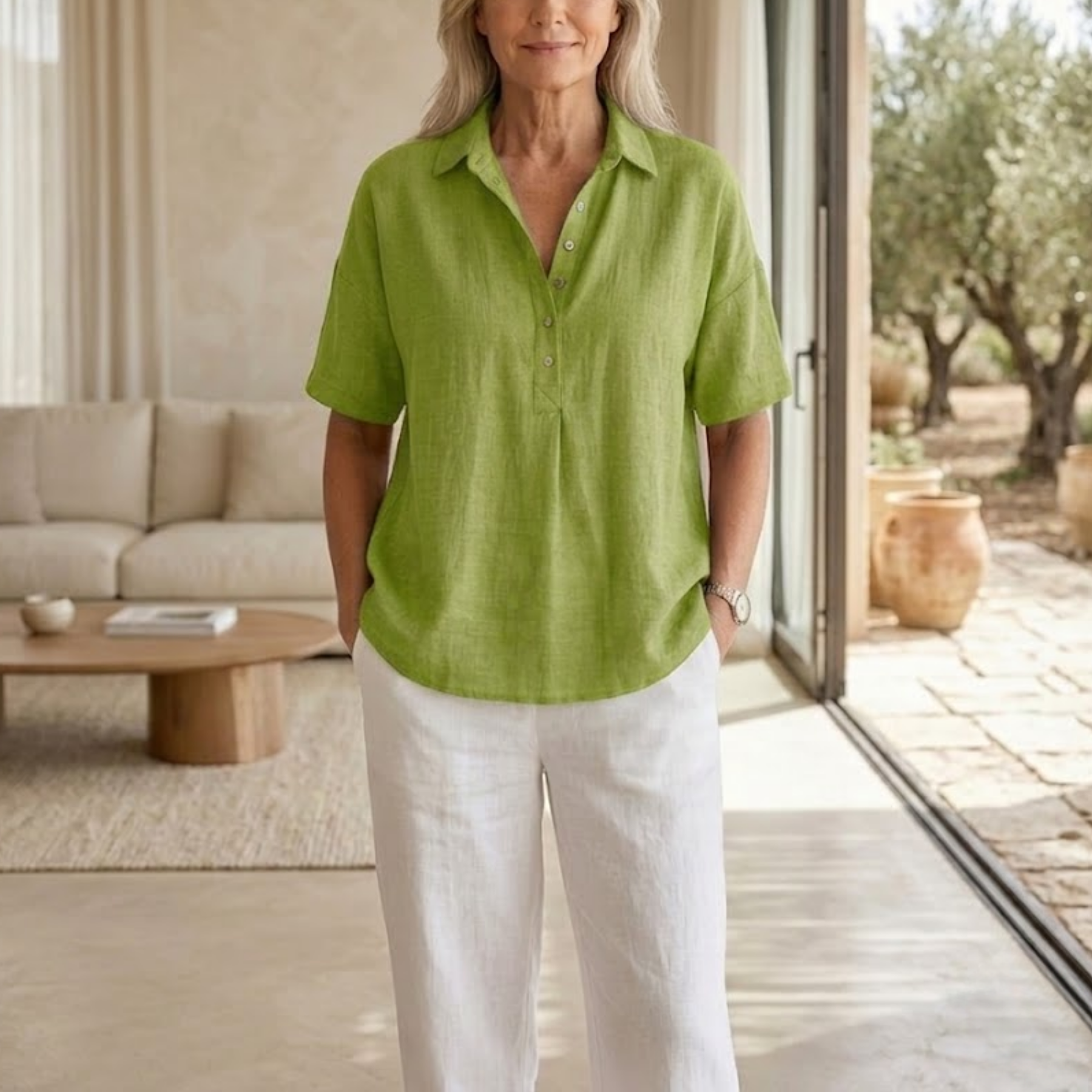 Aberblouse | Chic Button Detail Blouse