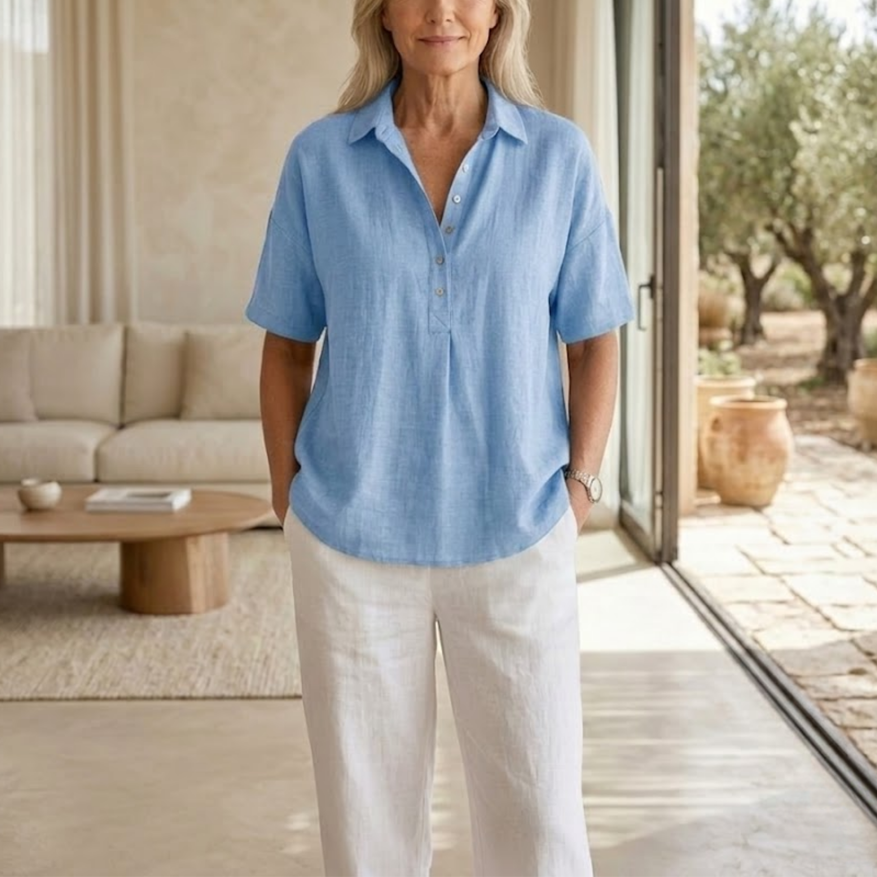 Aberblouse | Chic Button Detail Blouse